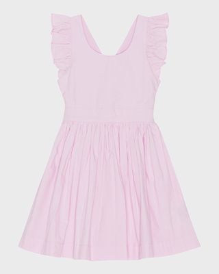 Girl's Candidi Ruffle Dress, Size 7-12