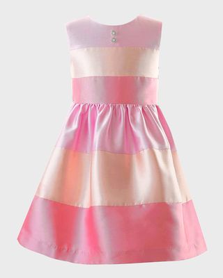 Girl's Candy Striped Party Dress, Size 6-14