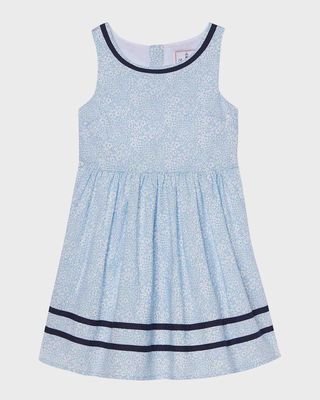 Girl's Charlotte Jacqueline's Blossom-Print Dress, Size 7-14