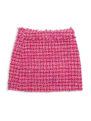 Girl's Charlotte Plaid Skirt - Pink Multi - Size 7