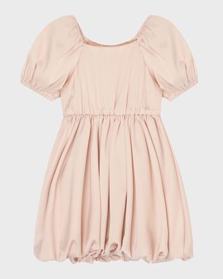 Girl's Charmeuse Bubble Dress, Size 4-6X