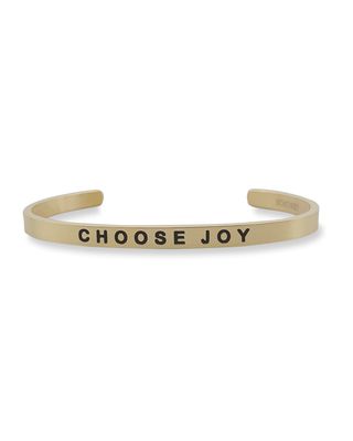 Girl's Choose Joy Engraved Bangle Bracelet