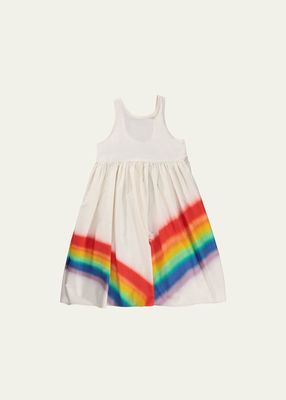 Girl's Clover Rainbow Dress, Size 7-12
