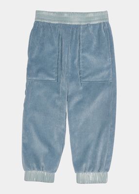 Girl's Corduroy Jogger Pants, Size 8-14
