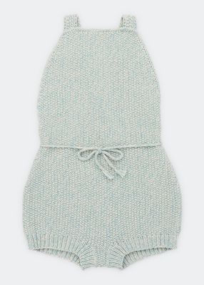 Girl's Cotton Knit Romper, Size 6M-24M