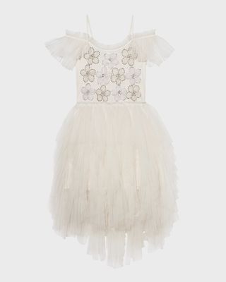 Girl's Crystal Gallery Tutu Dress, Size 2-11