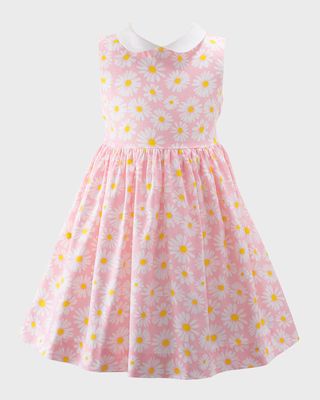 Girl's Daisy Collared Dress, Size 3T-10