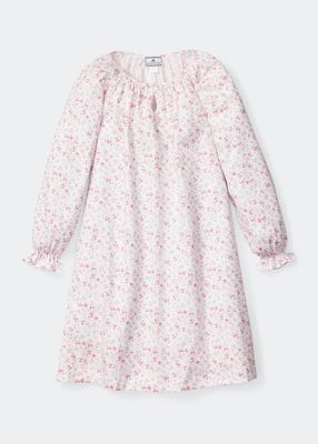 Girl's Delphine Dorset Floral-Print Nightgown, Size 6M-14