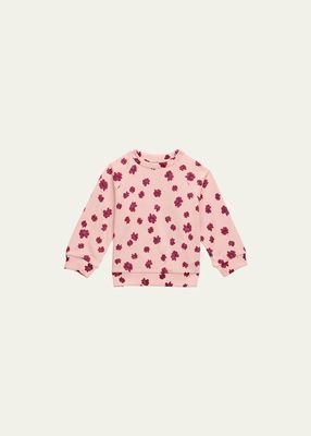 Girl's Dicte Floral-Print Sweatshirt, Size 6M-4