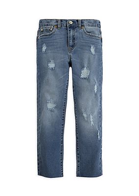Girl's Distressed Ankle Jeans
