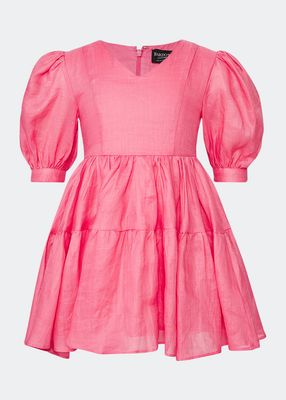 Girl's Effie Tiered Mini Dress, Size 4-16