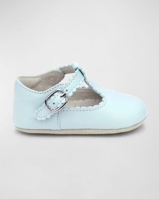 Girl's Elodie Scalloped Mary Jane Shoes, Newborn/Baby