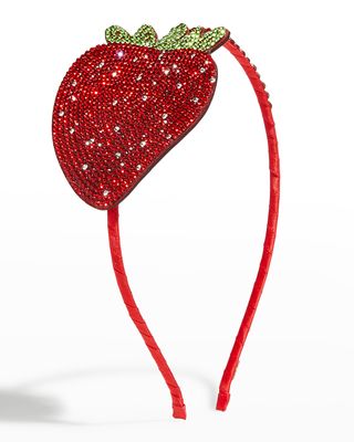 Girl's Embellished Strawberry Headband