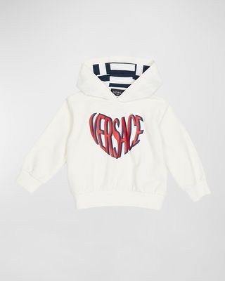 Girl's Embroidered Logo Cotton Fleece Sweatshirt, Size 18M-3