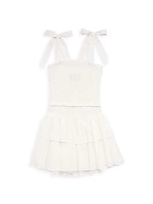 Girl's Emerson Dress - White - Size 14 - White - Size 14
