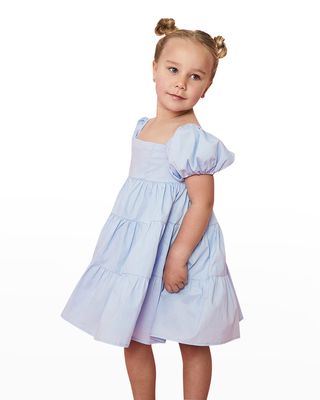 Girl's Ettsie Solid Tiered Dress, Size 4-16
