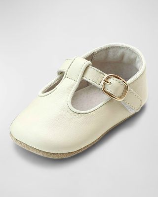 Girl's Evie T-Strap Mary Jane Crib Shoes, Newborn/Baby