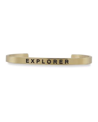 Girl's Explorer Engraved Bangle Bracelet