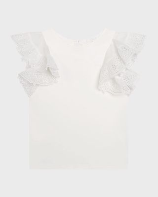 Girl's Fancy Embroidered Blouse, Size 6-12