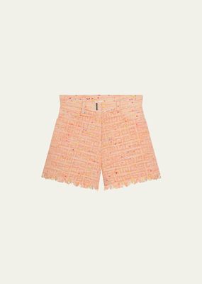 Girl's Fancy Tweed Shorts, Size 6-14