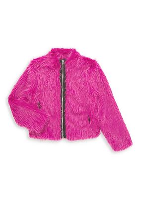 Girl's Faux Fur Jacket