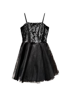 Girl's Fit & Flare Tulle Dress