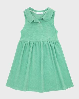 Girl's French Terry Tennis Dress, Size 3T-10