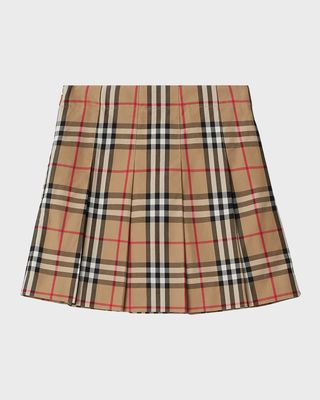 Girl's Gabrielle Vintage Check Skirt, Size 3-14