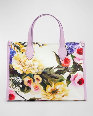 Girl's Garden Floral Tote Bag