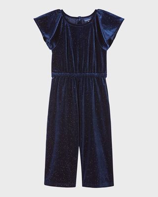 Girl's Glitter Jumpsuit, Size 2T-6X