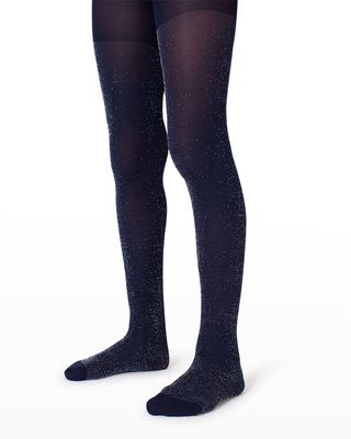 Girl's Glitter Tights, Size 3-10