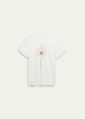 Girl's Graphic Flower T-Shirt, Size 4-16
