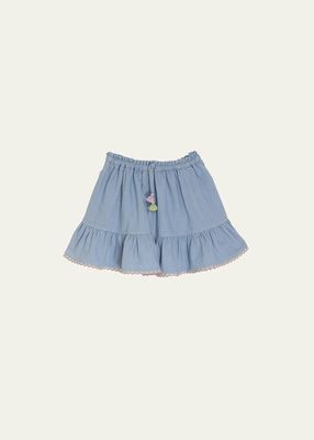 Girl's Halcyon Denim Skirt, Size 2-12