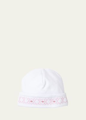 Girl's Hand-Smocked Baby Hat