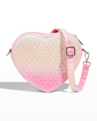 Girl's Heart-Shaped Crossbody Bag