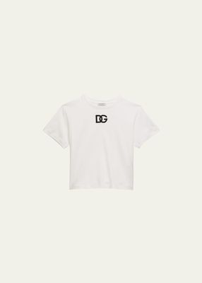 Girl's Interlocked Logo-Print T-Shirt, Size 2-6