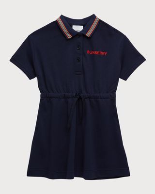 Girl's Ivy Check-Print Shirt Dress, Size 3-14