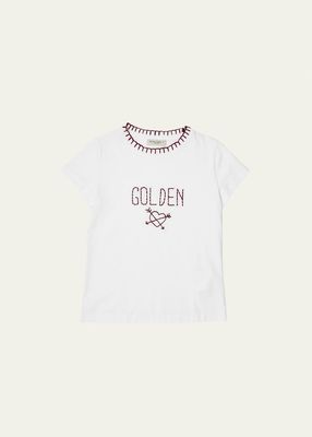 Girl's Journey Embroidered T-Shirt, Size 4-10