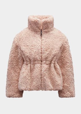 Girl's Kerne Padded Sherpa Jacket, Size 4-6