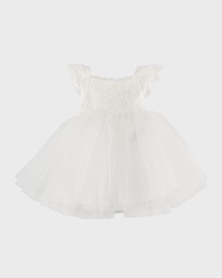 Girl's Lace and Tulle Dress, Baby 3M-24M