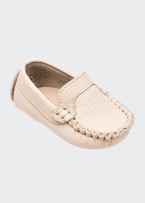 Girl's Leather Moccasin Shoes, Baby