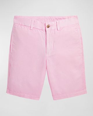 Girl's Linen Preppy Shorts, Size 10-20