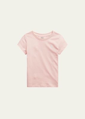 Girl's Logo Embroidered T-Shirt, Size 2-6X
