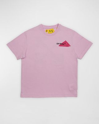Girl's Logo-Print Cotton T-Shirt, Size 4-12