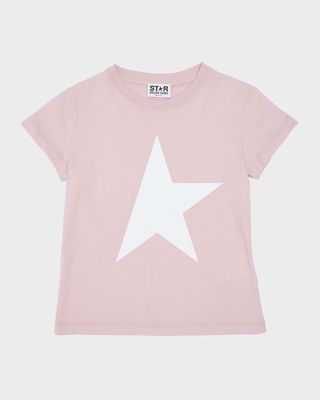 Girl's Logo Star Print T-Shirt, Size 12