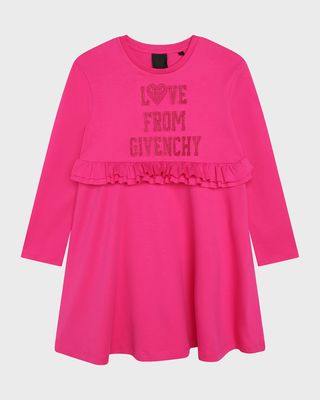 Girl's Love From Givenchy Jersey Dress, Size 4-6