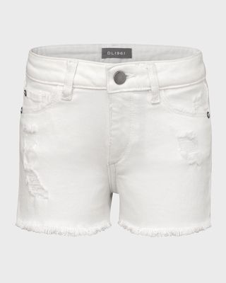 Girl's Lucy Cut Off Denim Shorts, Size 7-14