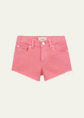 Girl's Lucy Cutoff Denim Shorts, Size 7-16