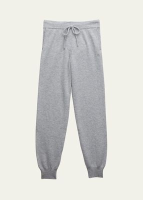 Girl's Maddalena Cashmere Joggers, Size 6-12