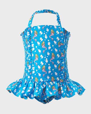 Girl's Mermaid Swimsuit, Size 2-8